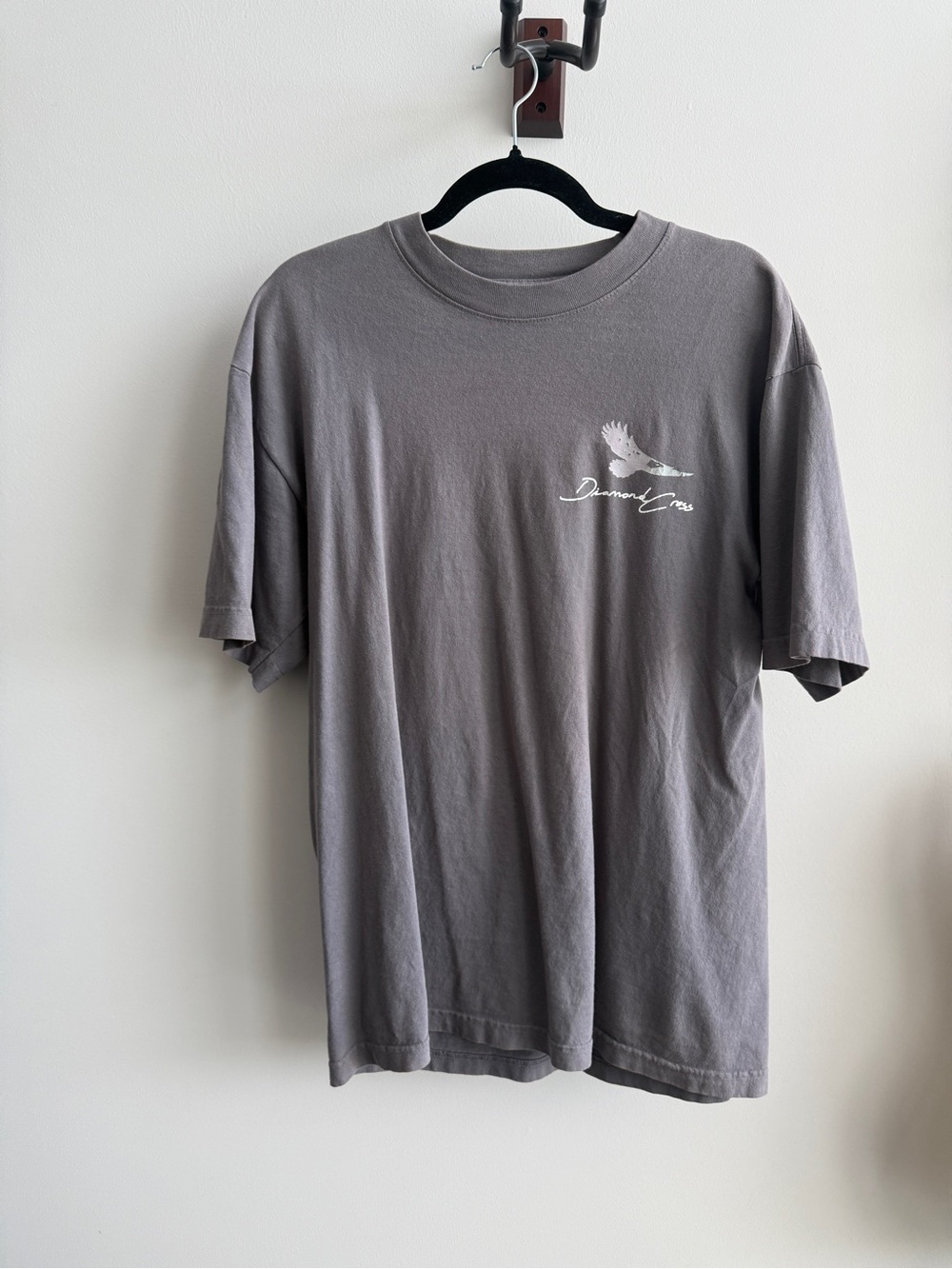 Diamond Cross Ranch Men's Gray Crewneck Tee